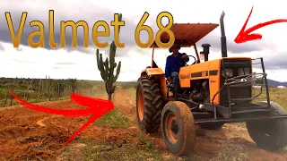 Valmet 68 arando terra com arado baldan 3 discos