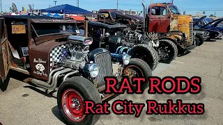 Rat Rods Rat City Rukkus 2023 Rockabilly Rat Trucks Hot Rods Car Show Las Vegas Rat Rod Show #ratrod
