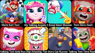 Mario Kart Tour,Talking Tom Gold Run,Cat Runner,Emoji Blast Shooter,Talking Tom Hero Dash,......