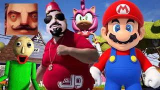 Hello Neighbor - New Neighbor Snowman Mario Skibidi Dop Boy Baldi History Gameplay Walkthrough