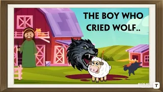 The Boy Who Cried Wolf Story (Short Story for KIDS) | KIDS HUT Animated Stories | wolf story