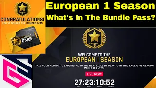 Asphalt 9 - European Season - Buying the Bundle Pass - Tiers 1-8 unlocked - What Cars this season?