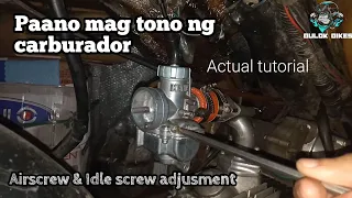 Paano mag tono ng carburador (air screw & idle screw)