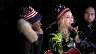 MADONNA LIVE:  Washington Square Park for HILLARY 'If I Had A Hammer' #ImWithHer #GOTV 11/7/16