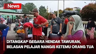 Ditangkap Gegara Tawuran, Belasan Pelajar Nangis Minta Maaf ke Orang Tua