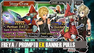 [DFFOO - GL]FREYA & PROMPTO - EX Banner Pulls - Praying for Freya