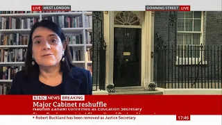 Major cabinet reshuffle - Bronwen Maddox, BBC News