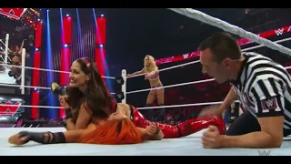 Becky Lynch & Charlotte v The Bella Twins | Raw August 03, 2015
