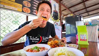 Street Food "Deep Fried Papaya" + 500 Meter Bamboo Bridge! | Mae Hong Son, Thailand