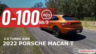 2022 Porsche Macan T 0-100km/h & engine sound