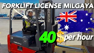 HOW TO GET FORKLIFT LICENSE. EARN 35$to 40$ per HOUR IN AUSTRALIA 🇦🇺