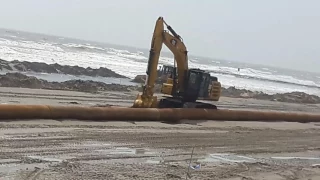 Beach expansion in galveston texas