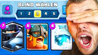 😱😵Ich muss *BLIND* DECKS BAUEN im GLOBALEN TURNIER... (Eskalation) | Clash Royale Deutsch