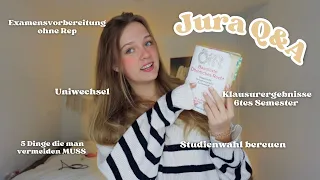 meine KLAUSURERGEBNISSE, Examensvorbereitung, Uniwechsel, was man VERMEIDEN sollte - Jura Q&A 👩🏽‍🎓🤍