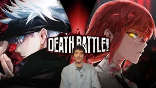 Death Battle Reaction (Gojo Vs Makima) Gojo is so Broken!!!