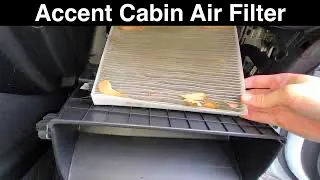 2019 hyundai accent cabin air filter location / replacement