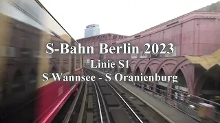 S-Bahn Berlin 2023 Linie S1 - Führerstandsmitfahrt