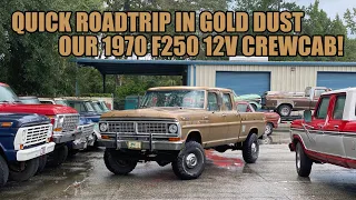 Quick trip in Gold Dust the 1970 F250 Crew Cab!