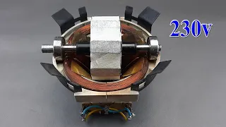 electricity new 2022 - i turn the TV coil into the high power 230V  electricity generator