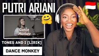 PUTRI ARIANI - Dance Monkey - Tones and I [lirik] cover REACTION!!!😱