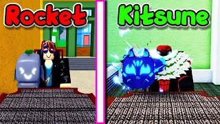 Trading From Rocket To Kitsune In Blox Fruits! (in one video!)