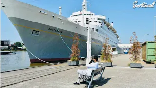 Ss Rotterdam (Netherlands) ship hôtel-day&night-indoor&outdoor-room tour