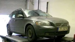 Volvo V50 1.6D tuning on dyno.