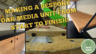 A start to finish of how I make and install a bespoke oak media Unit