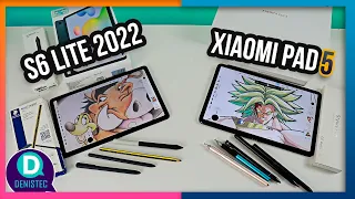 Samsung S6 Lite 2022 vs Xiaomi Pad 5  | Rendimiento para escribir y dibujar