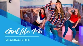 Girl like me - Black Eyed Peas & Shakira - Easy Fitness Dance Video - Choreography