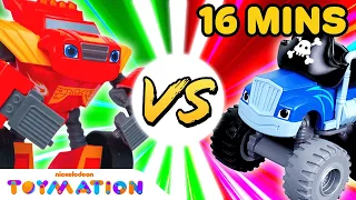 Robot Blaze vs. Pirate Crusher! | Blaze and the Monster Machines Toys | Toymation