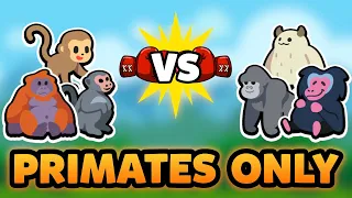 Super Auto Pets but we can only use PRIMATES