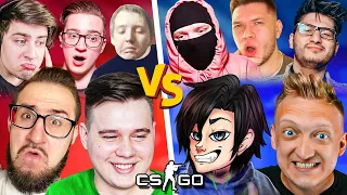 БАНДА ЮТУБ - ШОУ МАТЧ 5 НА 5 В КС ГО! - CS:GO