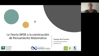 Minicurso: La teoría APOE y la construcción de pensamiento matemático