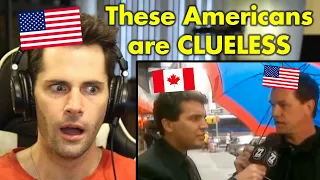 American Reacts to Rick Mercer Talking to Americans | Part 1