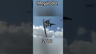 Evolution of megalodon 2002+ 2018(the meg)(megalodon)(evolution)(shark#shorts.