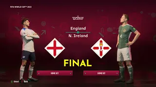 FIFA 23 - England vs Northern Ireland | FIFA World Cup Final Full Match 2022 | PS5™