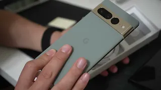 Pixel 7 Pro Hazel - Unboxing and First Impressions