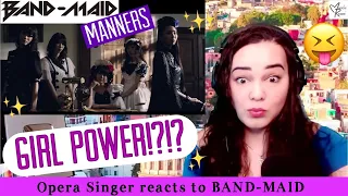 FIRST TIME hearing BAND-MAID - Manners | Opera Singer Reacts