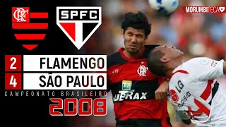 Flamengo 2x4 São Paulo - 2008 - LÍDER E INVICTO, O FLA NÃO RESISTE AO TRICOLOR NO MARACANÃ!!