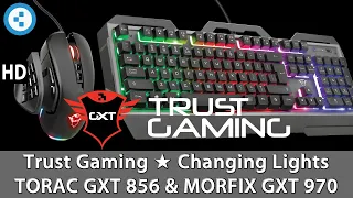 Changing Colours & Breathing | TRUST Gaming's TORAC GXT 856 Keyboard & MORFIX GXT 970 Gamer's Mouse