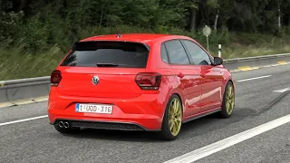 Volkswagen Polo AW GTI with Custom Straight Pipe Exhaust - Accelerations and Pops and Bangs!