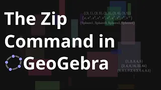 The Zip command in #geogebra