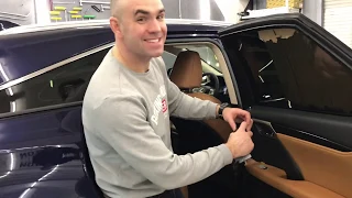 Что ЭТО в новом Lexus RX? Где кожа? Как снять обшивку двери на Лексус РХ 300 2019 рестайлинг
