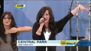Demi Lovato -  Can't Back Down (Live On Good Morning America) - Camp Rock 2 HD