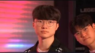 Faker 回归前后队友的表情对比，只能说快乐又回来了