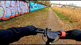HX X9 E-scooter ride | Exploring the diverse neighborhoods of Riga | 4K | Latvia 2023