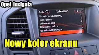 Opel Insignia .Jak zmienić grafikę i kolory  wyświetlacza. Wgrywanie interfejsu-zrób to sam .