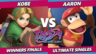 TNS 9 WINNERS FINALS - Kobe (Young Link) Vs. Aaron (Diddy Kong) Smash Ultimate - SSBU