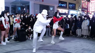 DIANA, HONGDAE GIRLGROUP. BEAUTIFUL SUPERB BUSKING PREPARATION. 20201114.